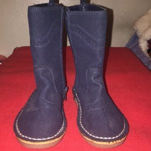 Blue little girl boots
